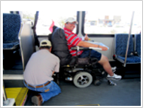 Assisting passengers with wheelchairs